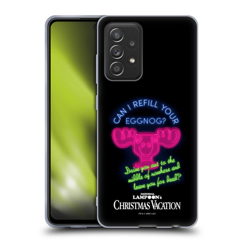 National Lampoon's Christmas Vacation Graphics Eggnog Quote Soft Gel Case for Samsung Galaxy A52 / A52s / 5G (2021)