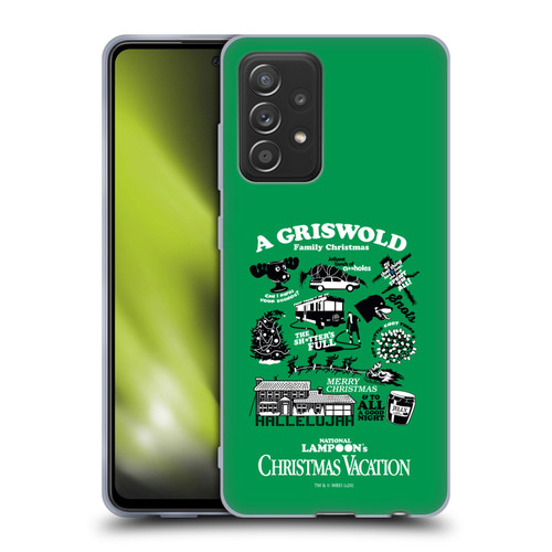 National Lampoon's Christmas Vacation Graphics Griswold Family Soft Gel Case for Samsung Galaxy A52 / A52s / 5G (2021)