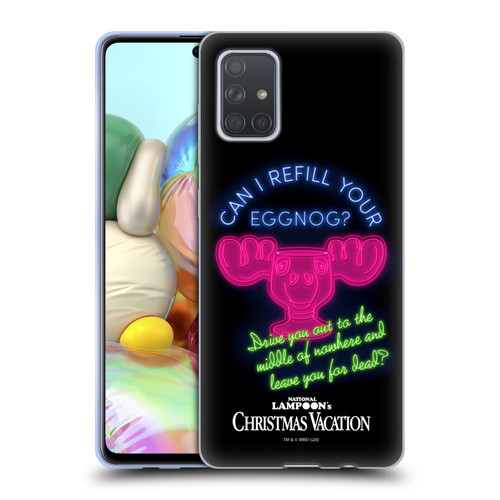 National Lampoon's Christmas Vacation Graphics Eggnog Quote Soft Gel Case for Samsung Galaxy A71 (2019)