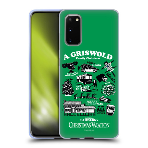 National Lampoon's Christmas Vacation Graphics Griswold Family Soft Gel Case for Samsung Galaxy S20 / S20 5G