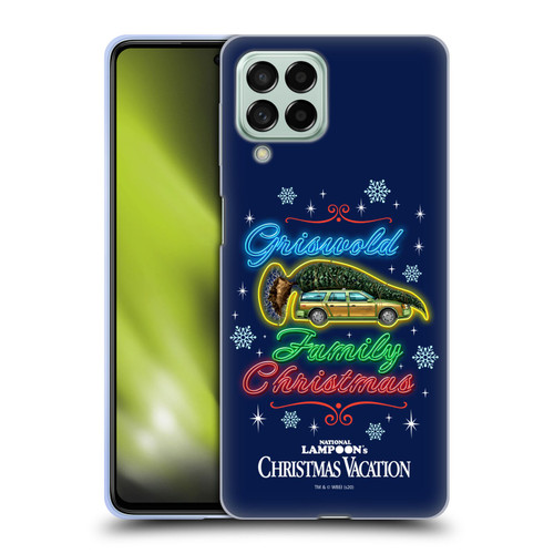 National Lampoon's Christmas Vacation Graphics Neon Lights Soft Gel Case for Samsung Galaxy M53 (2022)