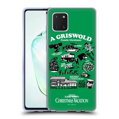 National Lampoon's Christmas Vacation Graphics Griswold Family Soft Gel Case for Samsung Galaxy Note10 Lite