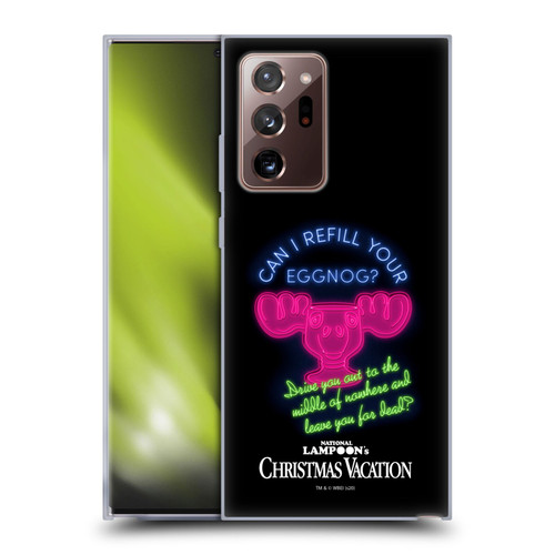 National Lampoon's Christmas Vacation Graphics Eggnog Quote Soft Gel Case for Samsung Galaxy Note20 Ultra / 5G