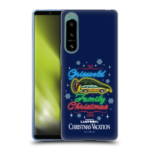 National Lampoon's Christmas Vacation Graphics Neon Lights Soft Gel Case for Sony Xperia 5 IV