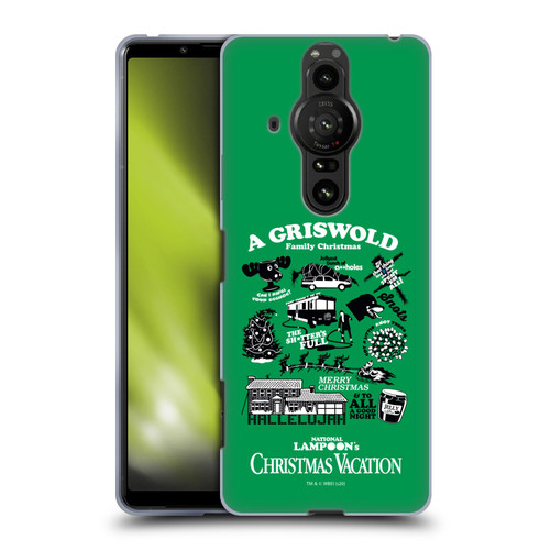National Lampoon's Christmas Vacation Graphics Griswold Family Soft Gel Case for Sony Xperia Pro-I