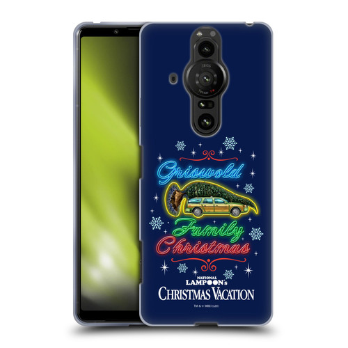 National Lampoon's Christmas Vacation Graphics Neon Lights Soft Gel Case for Sony Xperia Pro-I
