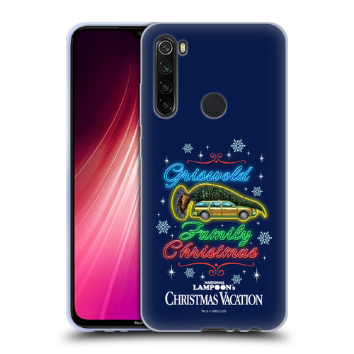 National Lampoon's Christmas Vacation Graphics Neon Lights Soft Gel Case for Xiaomi Redmi Note 8T