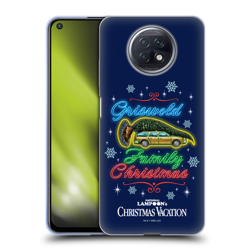 National Lampoon's Christmas Vacation Graphics Neon Lights Soft Gel Case for Xiaomi Redmi Note 9T 5G