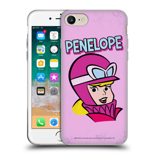 Wacky Races Classic Penelope Soft Gel Case for Apple iPhone 7 / 8 / SE 2020 & 2022