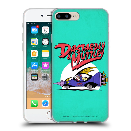 Wacky Races Classic Automobile Soft Gel Case for Apple iPhone 7 Plus / iPhone 8 Plus