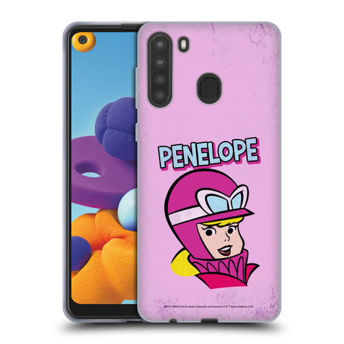 Wacky Races Classic Penelope Soft Gel Case for Samsung Galaxy A21 (2020)