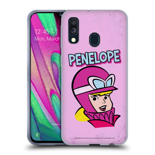 Wacky Races Classic Penelope Soft Gel Case for Samsung Galaxy A40 (2019)