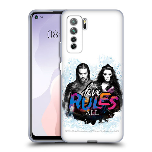 Aquaman Movie Graphics Love Rules All Soft Gel Case for Huawei Nova 7 SE/P40 Lite 5G