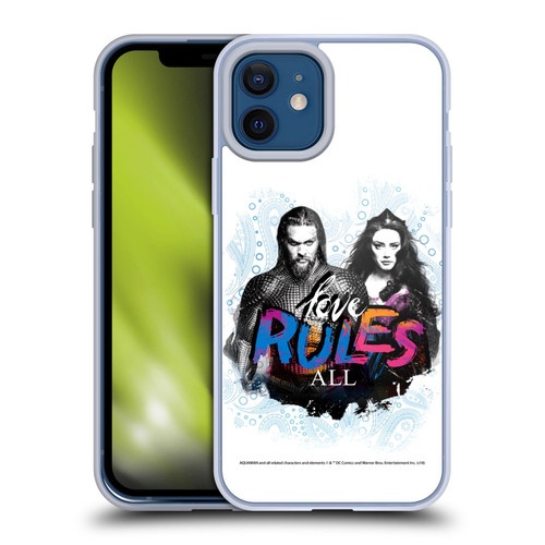 Aquaman Movie Graphics Love Rules All Soft Gel Case for Apple iPhone 12 / iPhone 12 Pro