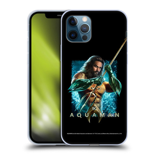 Aquaman Movie Graphics Trident of Atlan 1 Soft Gel Case for Apple iPhone 12 / iPhone 12 Pro