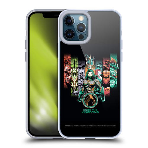 Aquaman Movie Graphics Unite The Kingdoms Soft Gel Case for Apple iPhone 12 Pro Max
