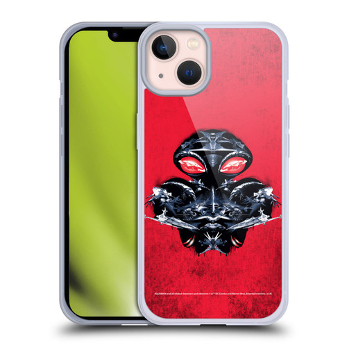 Aquaman Movie Graphics Black Manta Distressed Look Soft Gel Case for Apple iPhone 13