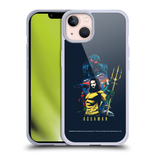 Aquaman Movie Graphics Poster Soft Gel Case for Apple iPhone 13