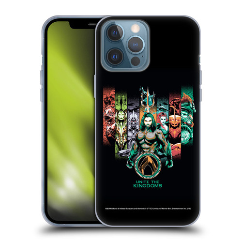 Aquaman Movie Graphics Unite The Kingdoms Soft Gel Case for Apple iPhone 13 Pro Max