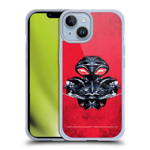Aquaman Movie Graphics Black Manta Distressed Look Soft Gel Case for Apple iPhone 14