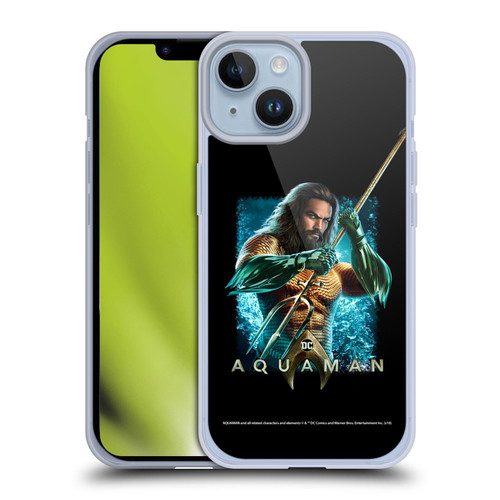 Aquaman Movie Graphics Trident of Atlan 1 Soft Gel Case for Apple iPhone 14