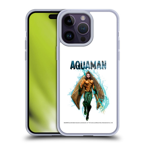 Aquaman Movie Graphics Trident of Atlan 2 Soft Gel Case for Apple iPhone 14 Pro Max