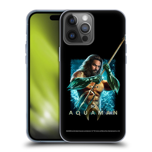 Aquaman Movie Graphics Trident of Atlan 1 Soft Gel Case for Apple iPhone 14 Pro Max