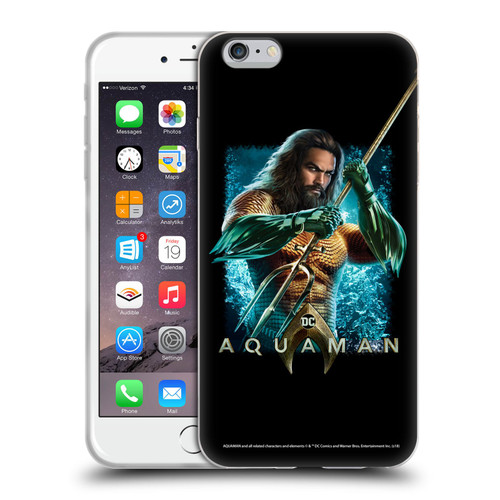 Aquaman Movie Graphics Trident of Atlan 1 Soft Gel Case for Apple iPhone 6 Plus / iPhone 6s Plus