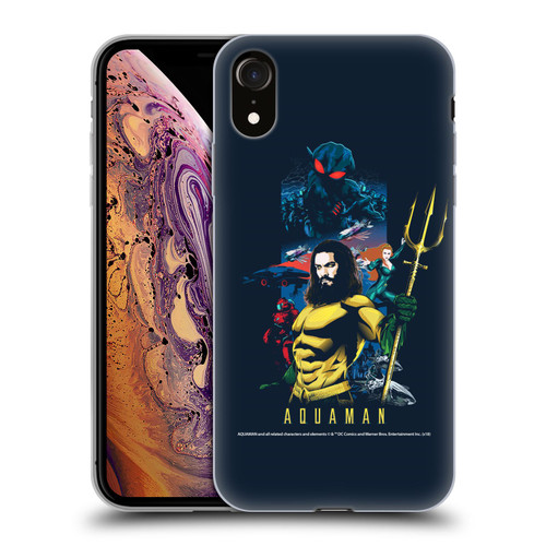 Aquaman Movie Graphics Poster Soft Gel Case for Apple iPhone XR
