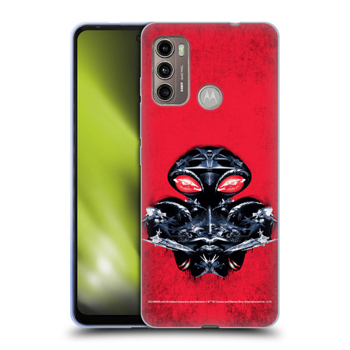 Aquaman Movie Graphics Black Manta Distressed Look Soft Gel Case for Motorola Moto G60 / Moto G40 Fusion