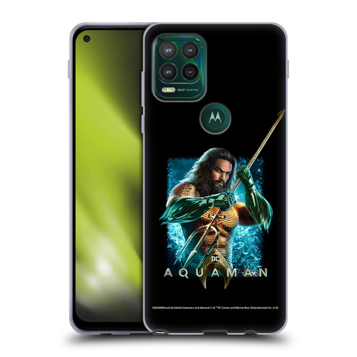 Aquaman Movie Graphics Trident of Atlan 1 Soft Gel Case for Motorola Moto G Stylus 5G 2021