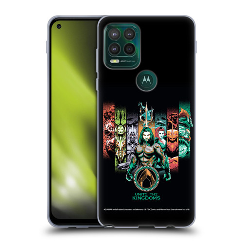 Aquaman Movie Graphics Unite The Kingdoms Soft Gel Case for Motorola Moto G Stylus 5G 2021