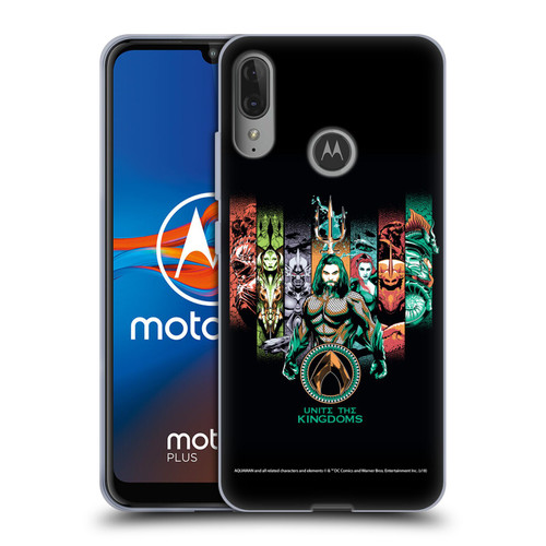 Aquaman Movie Graphics Unite The Kingdoms Soft Gel Case for Motorola Moto E6 Plus