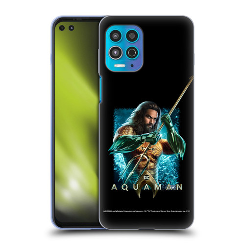 Aquaman Movie Graphics Trident of Atlan 1 Soft Gel Case for Motorola Moto G100