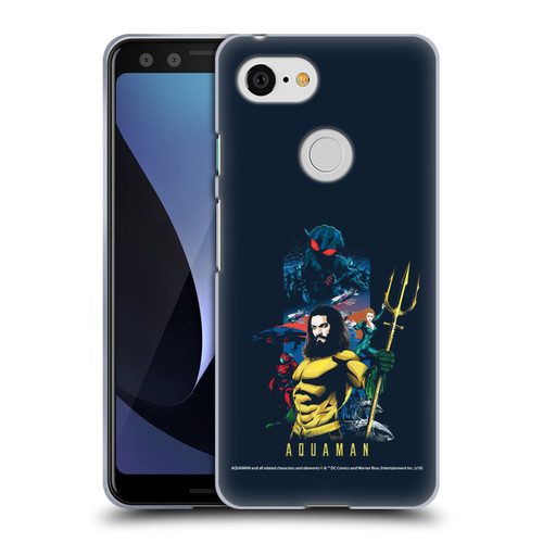 Aquaman Movie Graphics Poster Soft Gel Case for Google Pixel 3
