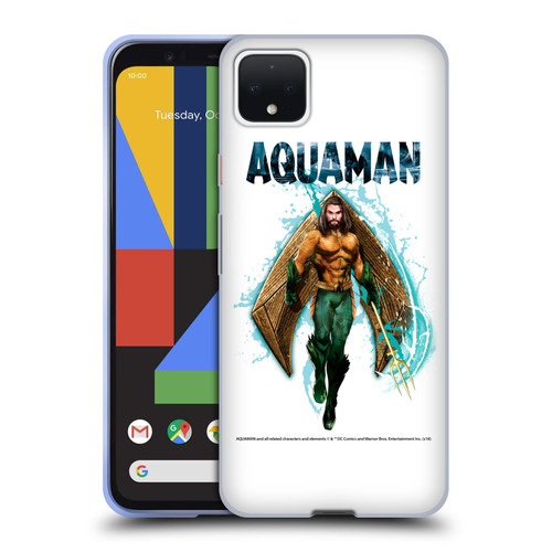 Aquaman Movie Graphics Trident of Atlan 2 Soft Gel Case for Google Pixel 4 XL