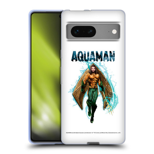 Aquaman Movie Graphics Trident of Atlan 2 Soft Gel Case for Google Pixel 7