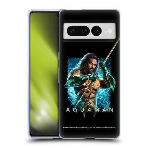 Aquaman Movie Graphics Trident of Atlan 1 Soft Gel Case for Google Pixel 7 Pro