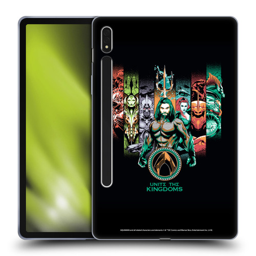 Aquaman Movie Graphics Unite The Kingdoms Soft Gel Case for Samsung Galaxy Tab S8