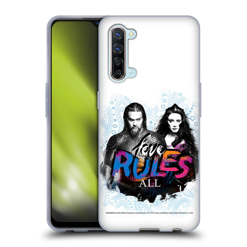 Aquaman Movie Graphics Love Rules All Soft Gel Case for OPPO Find X2 Lite 5G