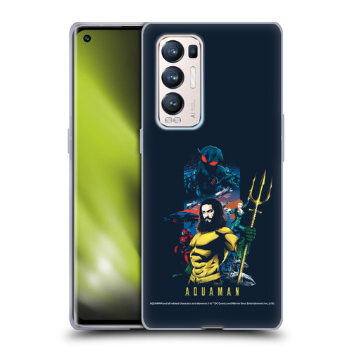 Aquaman Movie Graphics Poster Soft Gel Case for OPPO Find X3 Neo / Reno5 Pro+ 5G