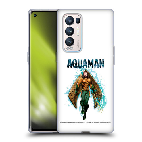 Aquaman Movie Graphics Trident of Atlan 2 Soft Gel Case for OPPO Find X3 Neo / Reno5 Pro+ 5G