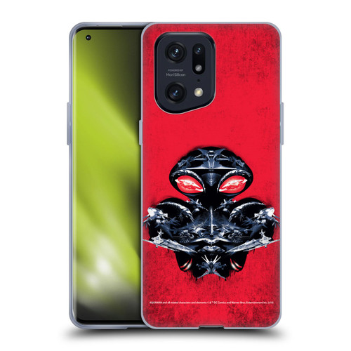 Aquaman Movie Graphics Black Manta Distressed Look Soft Gel Case for OPPO Find X5 Pro