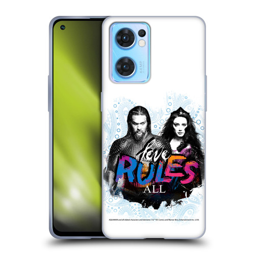 Aquaman Movie Graphics Love Rules All Soft Gel Case for OPPO Reno7 5G / Find X5 Lite