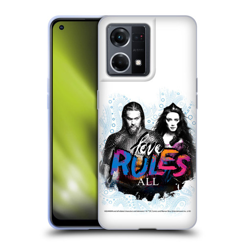 Aquaman Movie Graphics Love Rules All Soft Gel Case for OPPO Reno8 4G