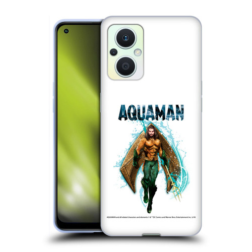 Aquaman Movie Graphics Trident of Atlan 2 Soft Gel Case for OPPO Reno8 Lite