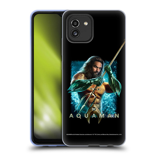 Aquaman Movie Graphics Trident of Atlan 1 Soft Gel Case for Samsung Galaxy A03 (2021)