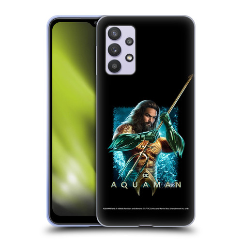 Aquaman Movie Graphics Trident of Atlan 1 Soft Gel Case for Samsung Galaxy A32 5G / M32 5G (2021)