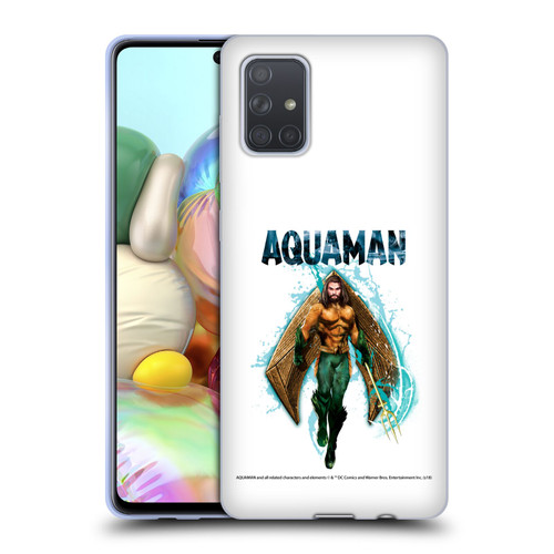 Aquaman Movie Graphics Trident of Atlan 2 Soft Gel Case for Samsung Galaxy A71 (2019)