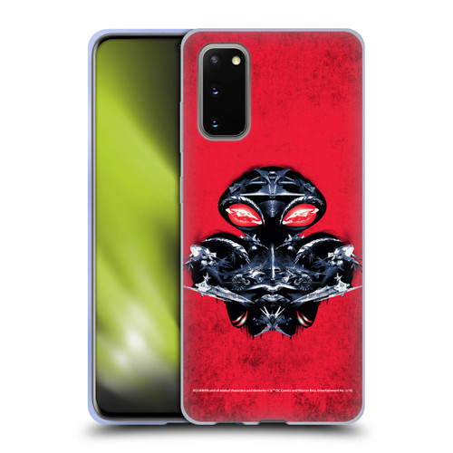 Aquaman Movie Graphics Black Manta Distressed Look Soft Gel Case for Samsung Galaxy S20 / S20 5G